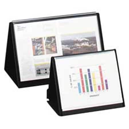 Lion Office Products Flip-N-Tell Horizontal Easel- 11in.x8-.50in.- Black LI462966